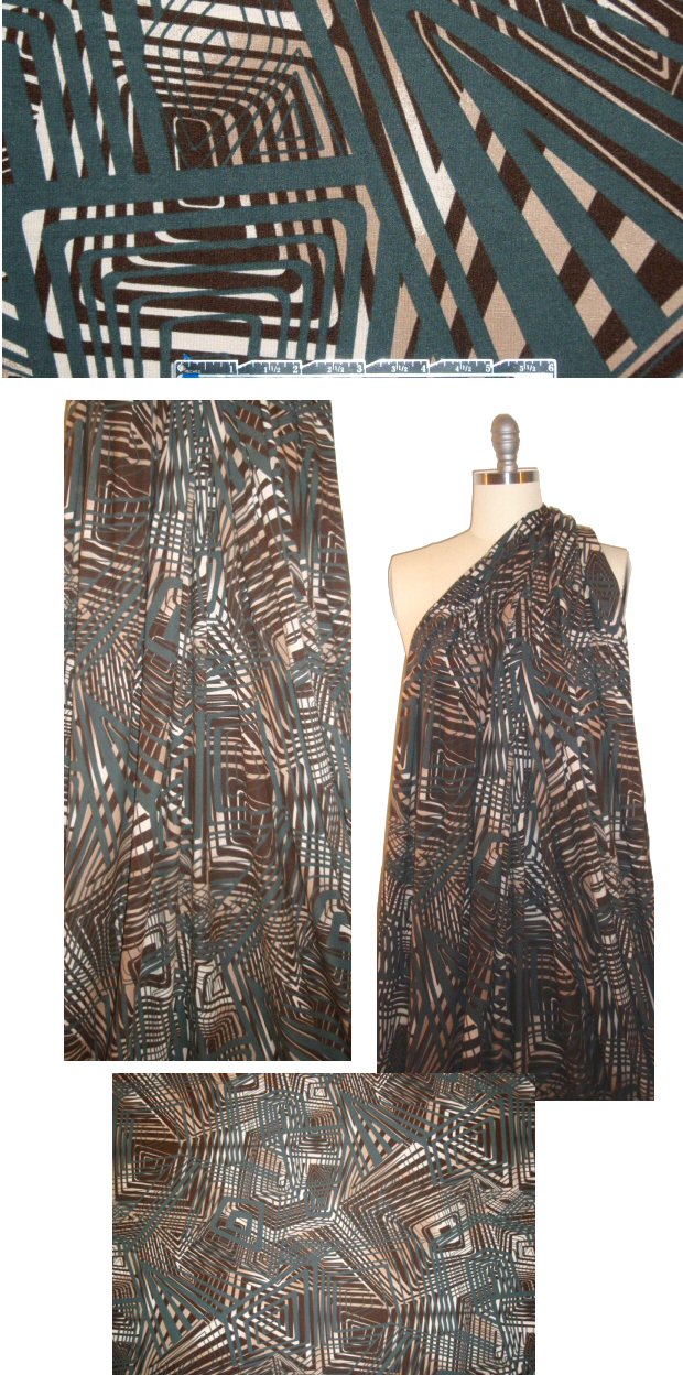 Italian 'intersect and overlap' viscose/lycra knit 1.5 yd