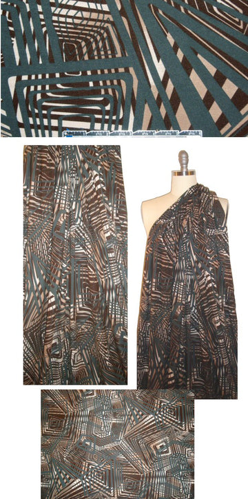 Italian 'intersect and overlap' viscose/lycra knit 1.875 yd