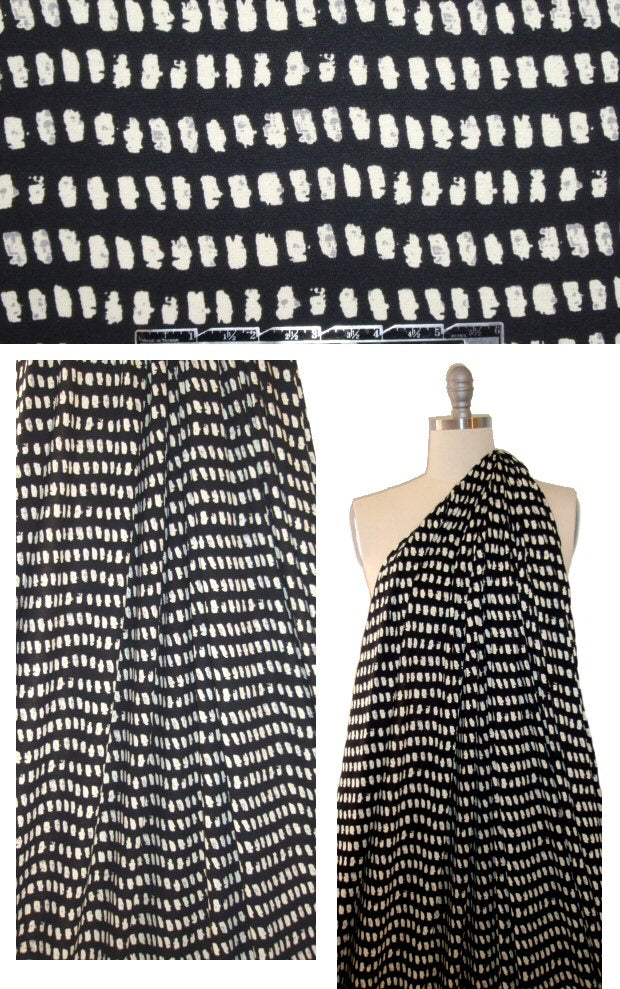 Italian vanilla patch graphic digital knit