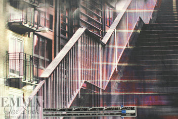 French digital viscose knit - urbanscape 1.75 yd