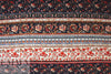Italian digital viscose knit - decoflora stripe