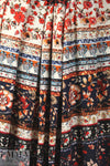 Italian digital viscose knit - decoflora stripe