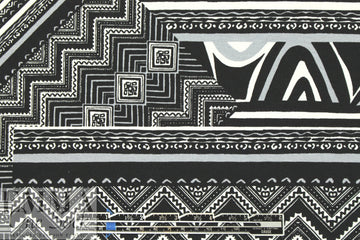 Italian 'which-way graphic' viscose/span knit