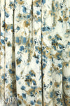 Italian digital viscose knit - teal/latte floral