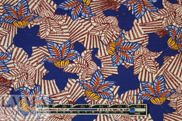 Italian digital viscose knit - African wax style 1.625 yds