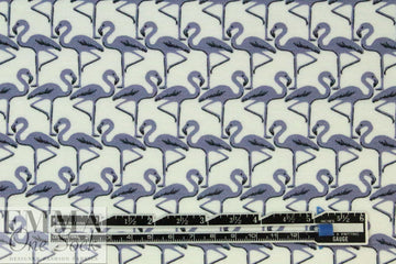 French mill digital viscose knit - flamingo formation 2 yds