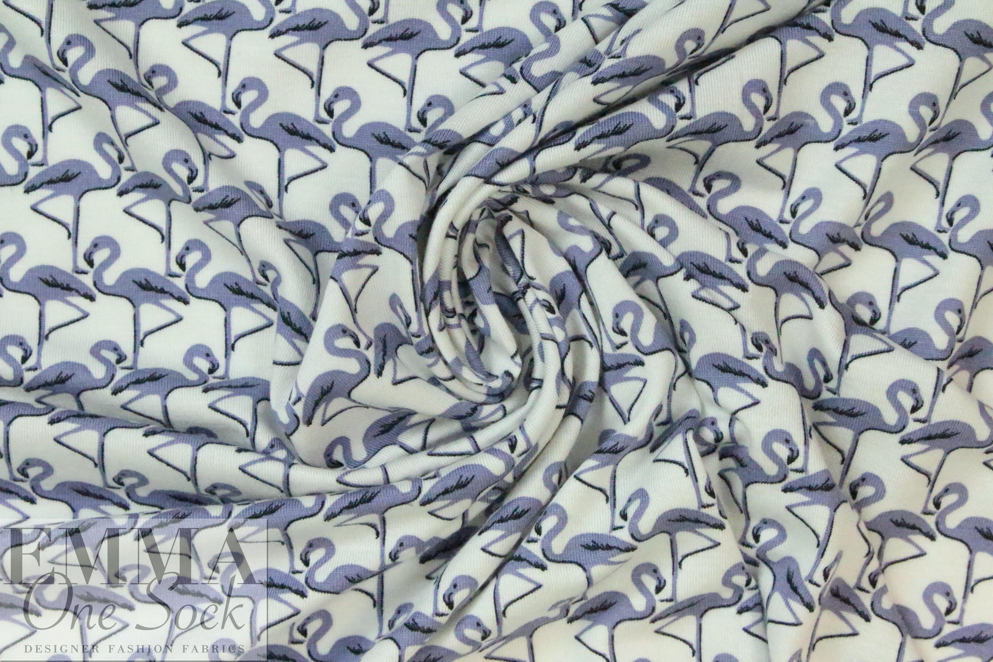 French mill digital viscose knit - flamingo formation 2.25 yds