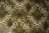 Italian digital viscose knit - bronze tones cellular abstract .75 yds