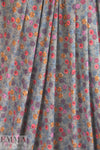 Italian featherweight textured knit - little rosette floral 1.5 yds