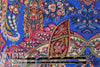 Italian ornate paisley digital viscose knit - blue