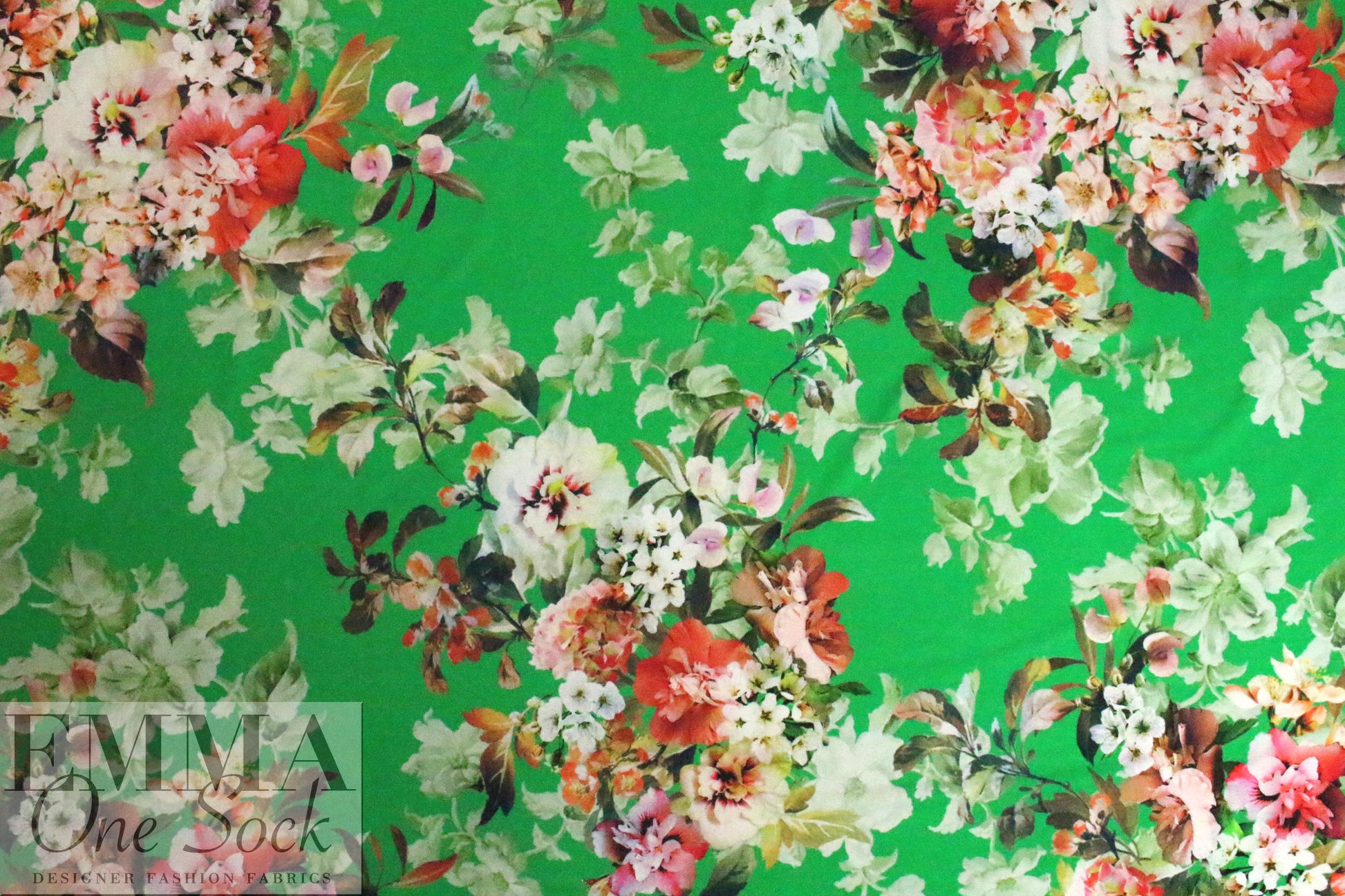 Italian mill digital viscose knit - kelly bouquet