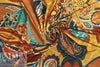 French digital viscose knit - spiced paisley