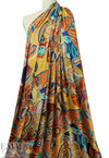 French digital viscose knit - spiced paisley