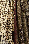 Italian animal dots sweatery viscose/spandex knit 2.375 yd