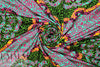 Italian digital viscose knit - intricate medallion