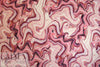 German digital cotton knit - pink fimo swirl 2.5 yd