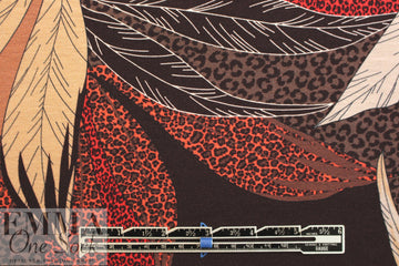 Italian digital viscose knit - leopard jungle