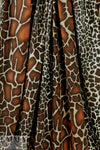 Italian rich browns animal print 4-way viscose knit