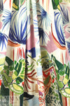 Italian digital cotton/spandex knit - holiday garden