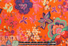 Italian digital viscose knit - tangerine deco flora 1.75 yd