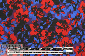 Italian digital viscose knit - Warhol's flowers