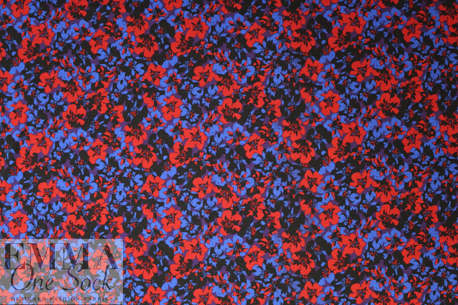 Italian digital viscose knit - Warhol's flowers