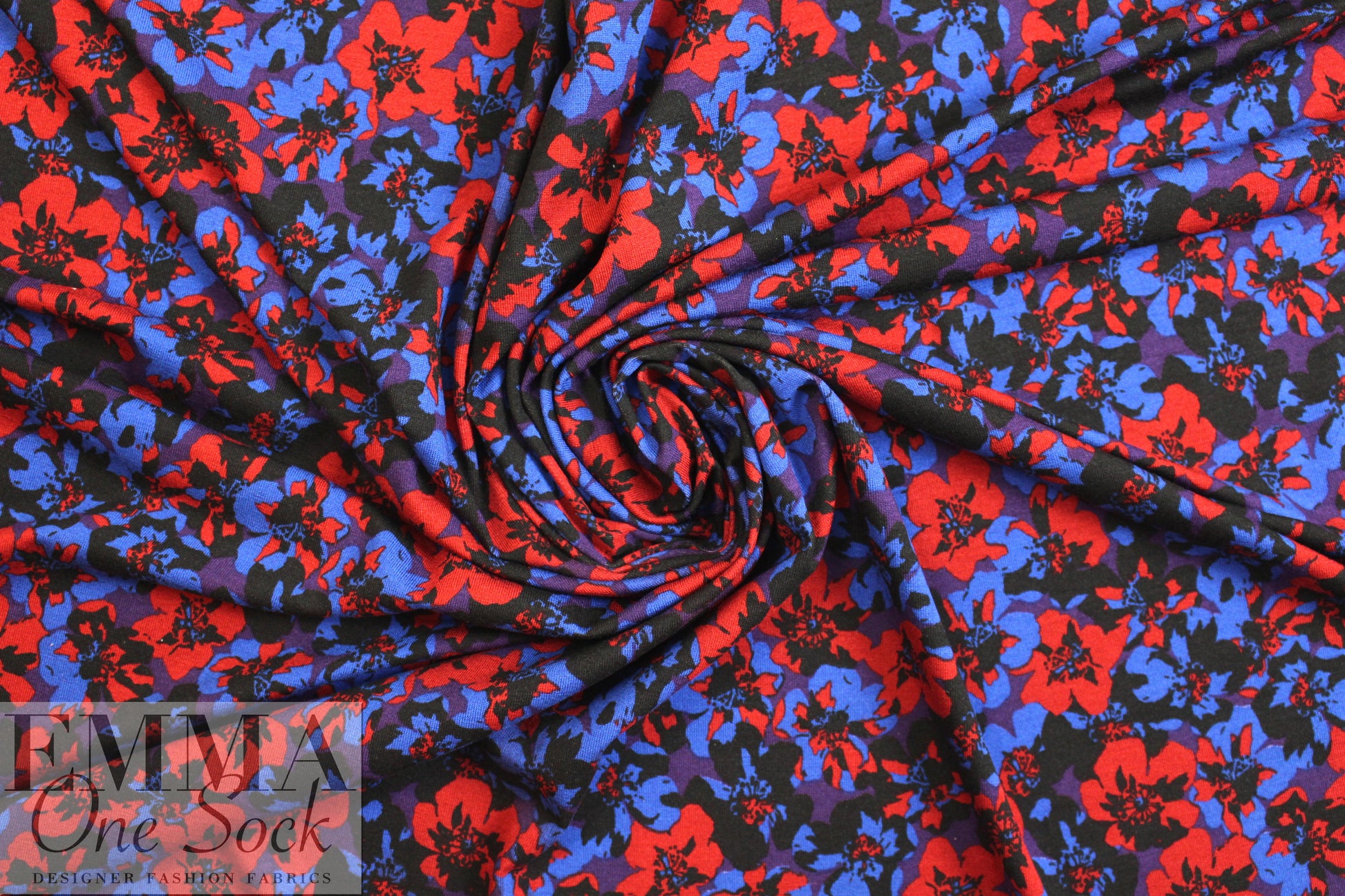 Italian digital viscose knit - Warhol's flowers