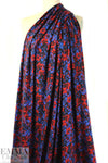 Italian digital viscose knit - Warhol's flowers 1.625 yd