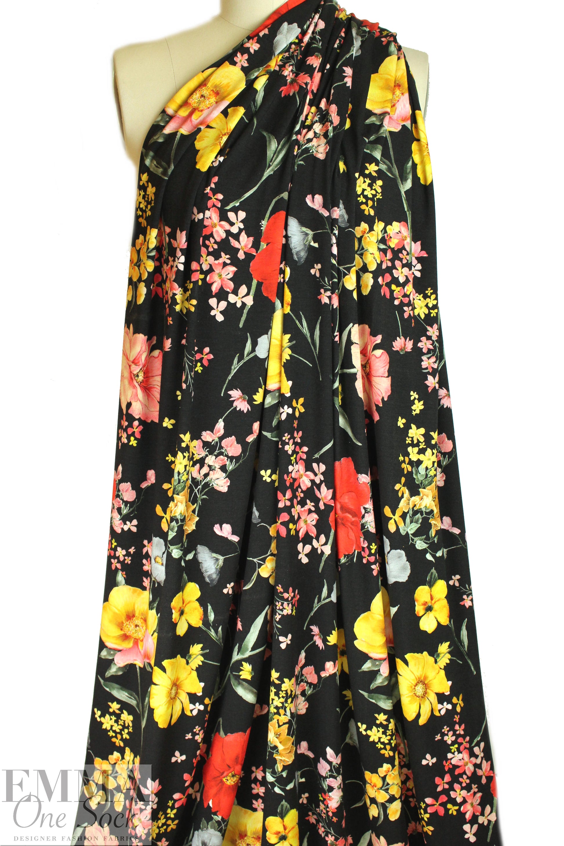 Italian 'botanical dream' viscose/spandex knit