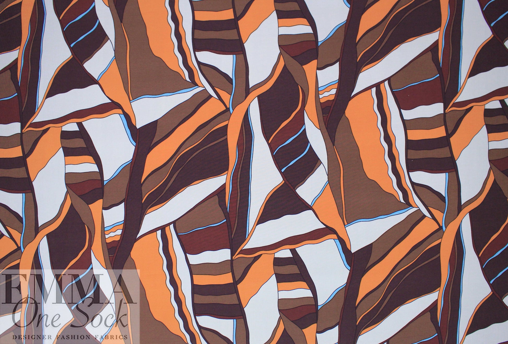 Italian DVF 'graphic abstract' viscose matte jersey knit  1 yard
