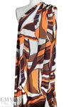 Italian DVF 'graphic abstract' viscose matte jersey knit  1 yard