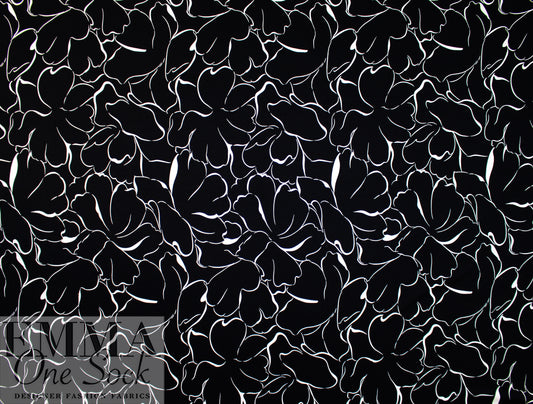 M@x Mara 'floral contours' printed doubleknit .5 yds