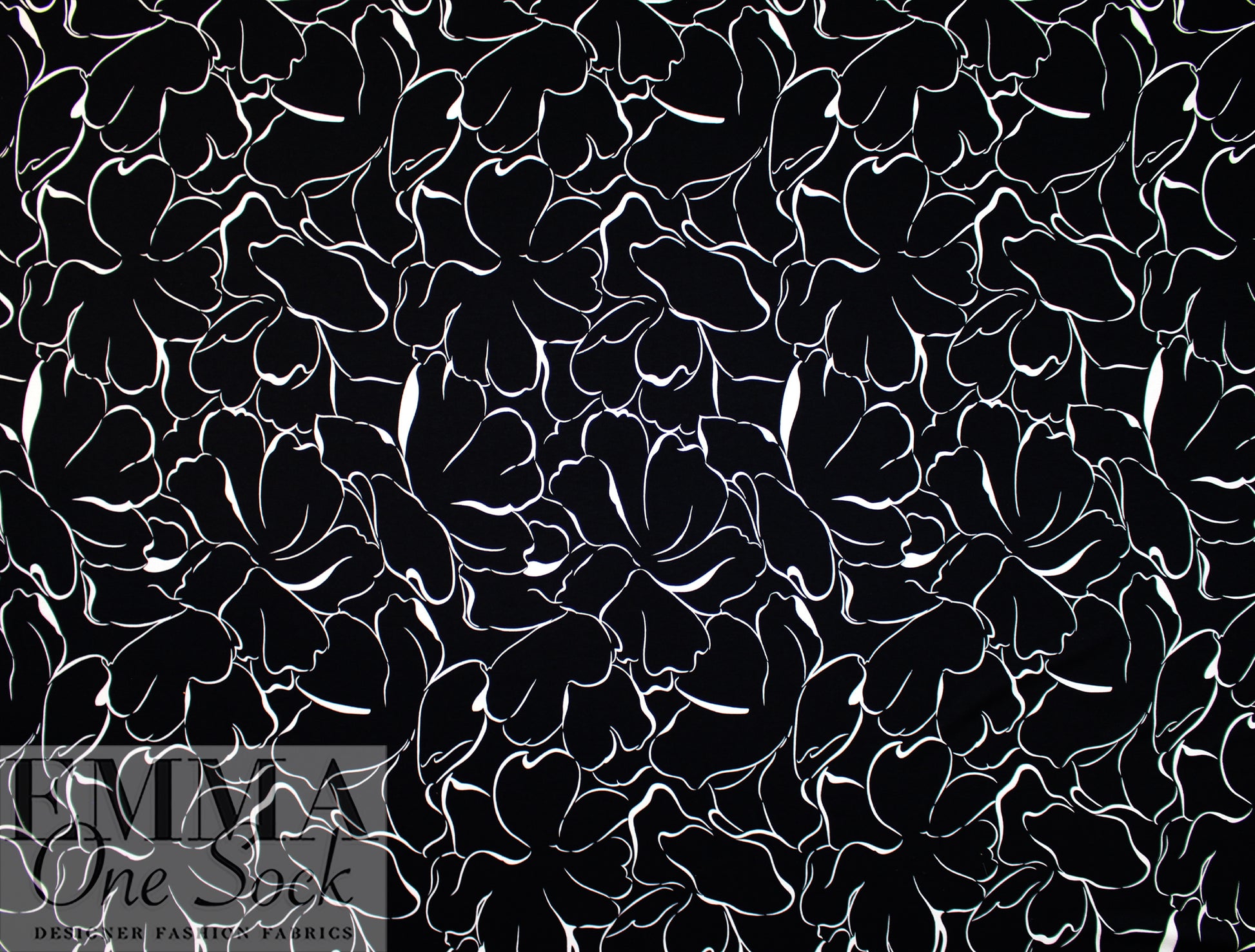 M@x Mara 'floral contours' printed doubleknit .5 yds