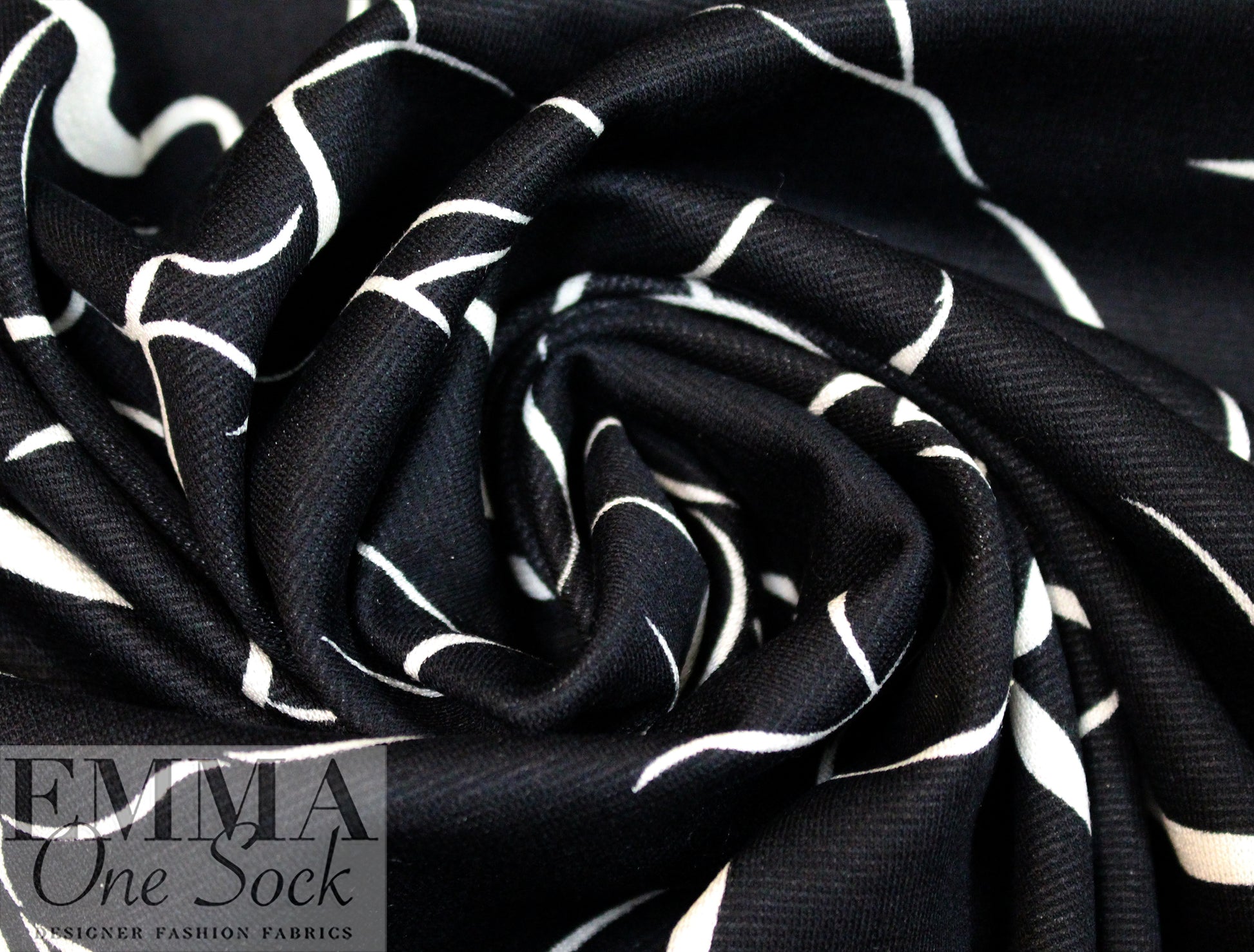 M@x Mara 'floral contours' printed doubleknit .5 yds