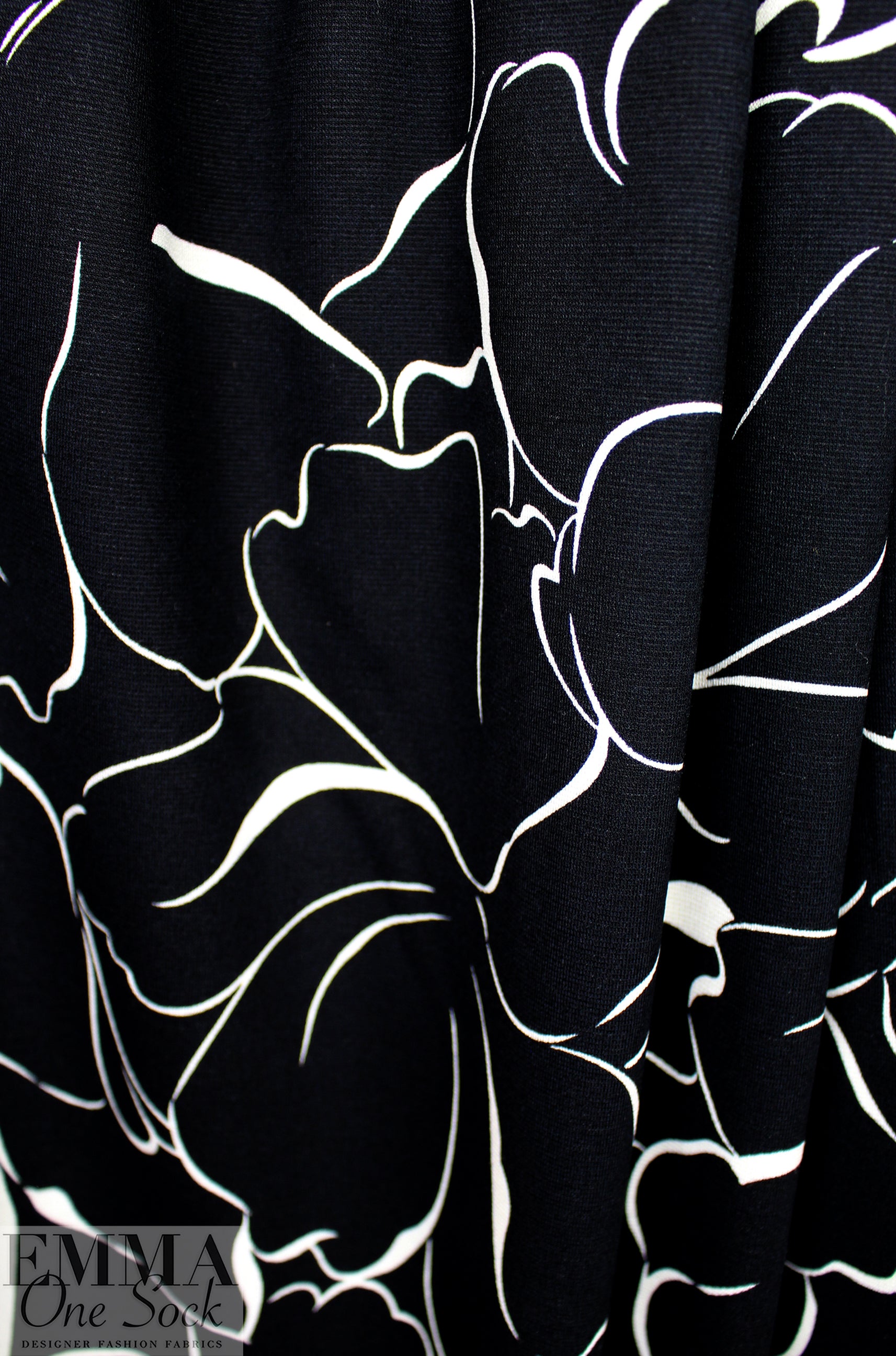 M@x Mara 'floral contours' printed doubleknit .5 yds