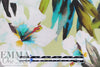 Italian digital cotton/spandex knit - painterly hibiscus 1 yard