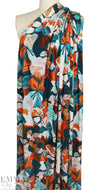 Italian 'bold painted flora' viscose/spandex knit 1.625 yd