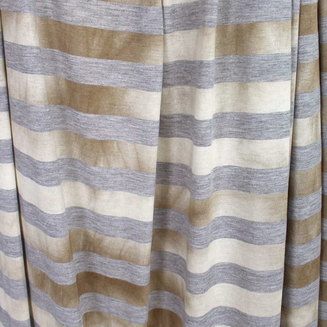 Italian tie dye stripe lightweight viscose blend knit *extra wide*