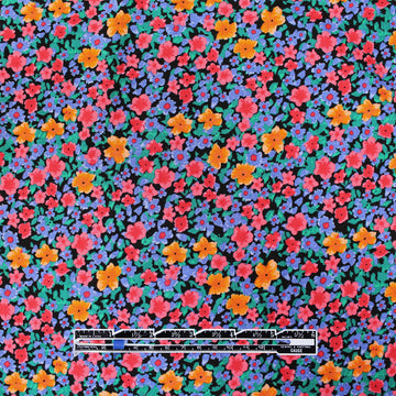 Italian 'blooming garden' cotton knit .5 yds