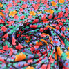 Italian 'blooming garden' cotton knit 1 yard