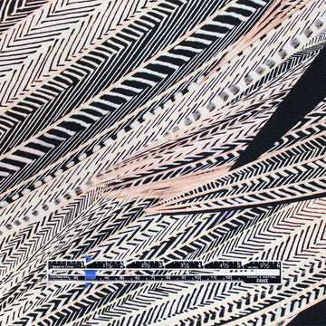 Italian 'chevron waves' lightweight viscose knit .75 yds