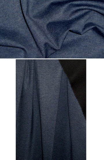 4-way stretch rayon blend ponte - denim 1.75 yd