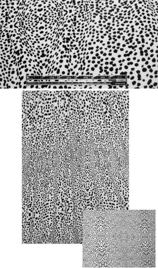 digital dots rayon/lycra knit - black/cream