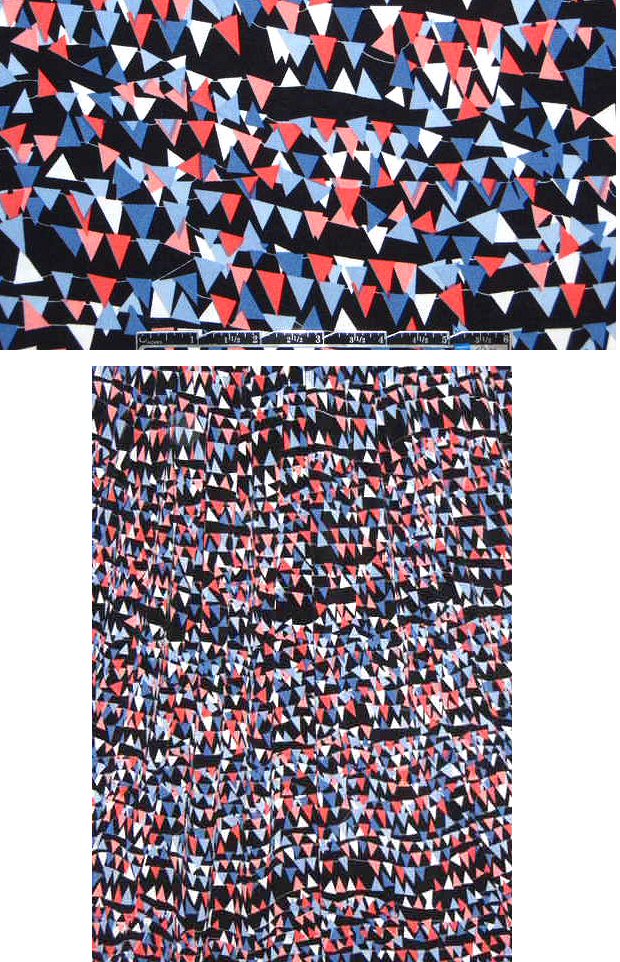 kite tails poly/lycra knit - periwinkle/coral