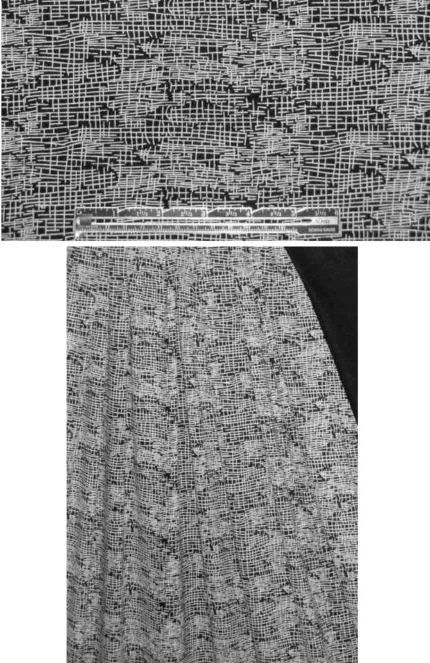 Ibiko crosshatch rayon/lycra knit - black/white 1 yard