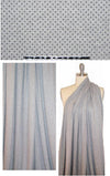 gray heather/black polka dot rayon/spandex knit 1.75 yd