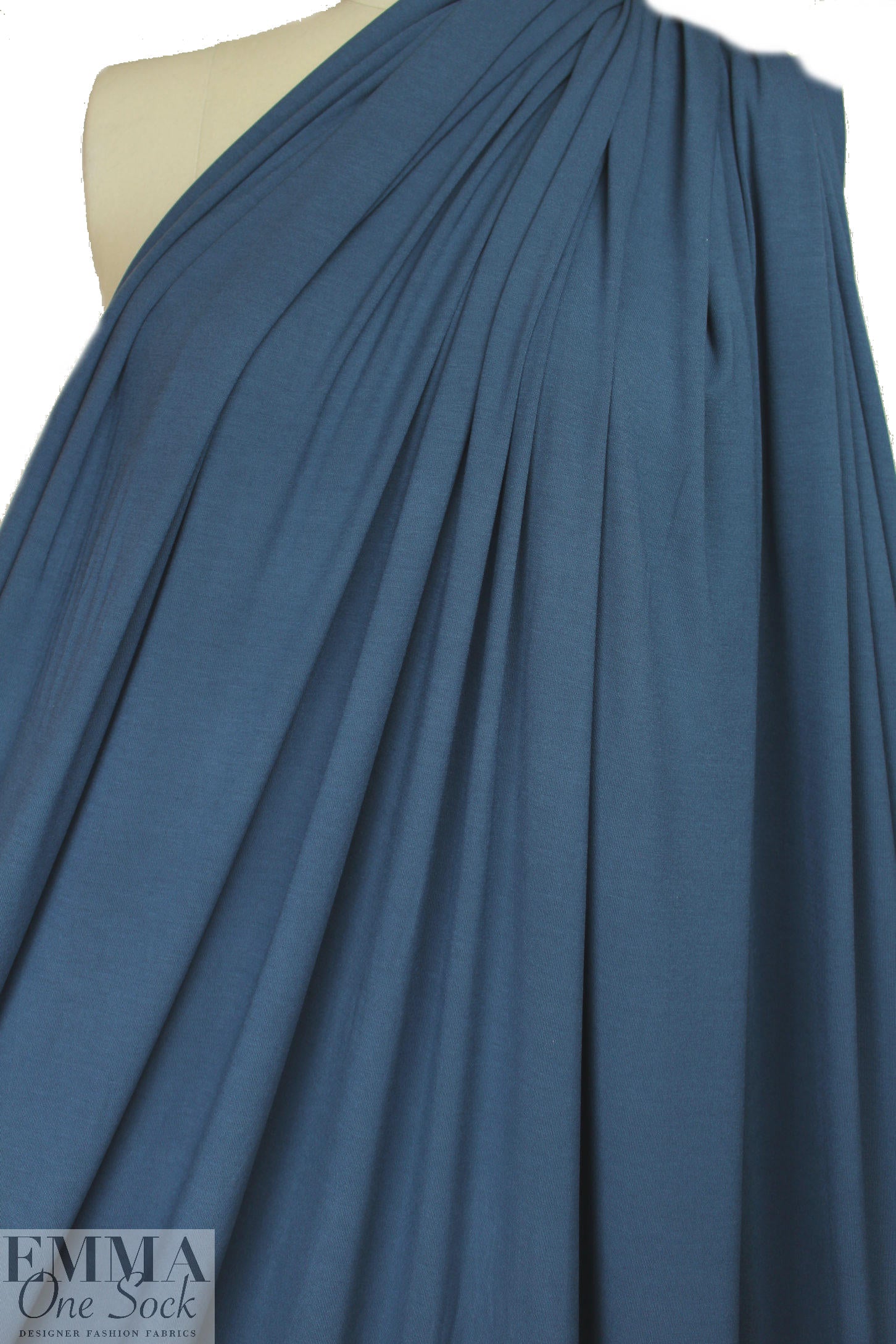 slate blue 9 oz. rayon/spandex jersey 4-way
