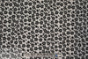 black/gray heather little flower rayon/spandex knit 1.75 yd