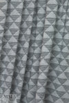 triangle bamboo/spandex jersey - black on gray 1.75 yds