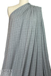 gridwork bamboo/spandex jersey - black on gray 1.375 yd